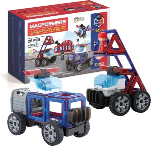 Magformers Police & Rescue Set 26 Pieces