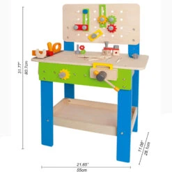 Master Workbench By Hape -Hape Shop master tool bench wooden tool 1