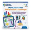 Learning Resources MathLink® Cubes Brain Puzzle Challenge