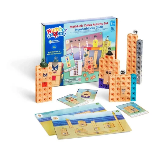 Learning Resources MathLink® Cubes Numberblocks® 21-30 Activity Set