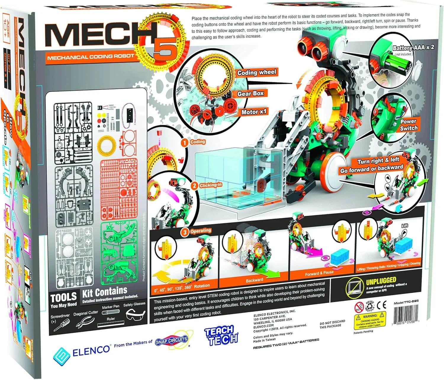 Snap Circuits Teach Tech Mech 5, Mechanical Coding Robot 2 Snap Circuits Teach Tech Mech 5, Mechanical Coding Robot - Image 2