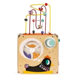Janod Multi-Activity Looping Activity Cube -Hape Shop multi activity looping toy wood 1 1