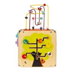 Janod Multi-Activity Looping Activity Cube -Hape Shop multi activity looping toy wood 2 1 1