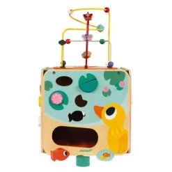 Janod Multi-Activity Looping Activity Cube -Hape Shop multi activity looping toy wood 4 1 1