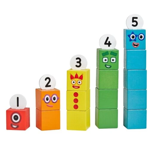 Learning Resources Numberblocks One To Five Wooden Blocks Set - Image 4