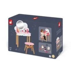 Janod P'Tite Miss Dressing Table (wooden) -Hape Shop p tite miss dressing table wood 5 1