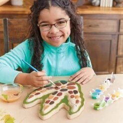 MindWare Paint Your Own Stepping Stone: Dinosaur Footprint -Hape Shop paintyourowndinosaurfootprint