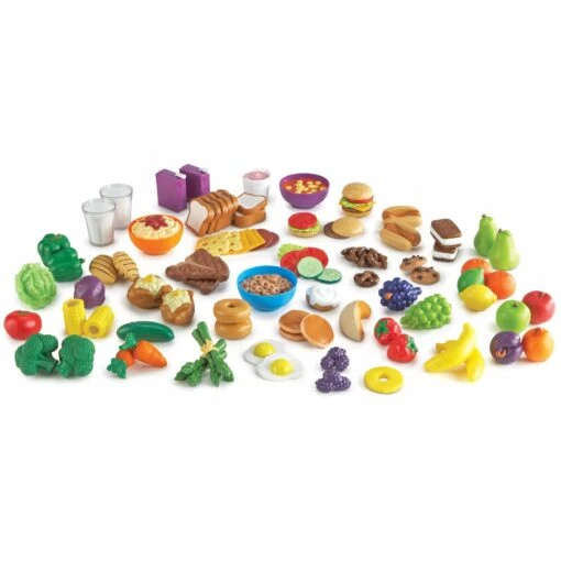 Learning Resources Classroom Play Food Set 100 Pieces New Sprouts® - Image 2