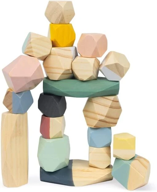 Janod Wooden Stacking Stone - Image 3