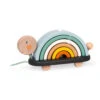 Janod Rainbow Turtle Stacking Arches And Pull Along Toy