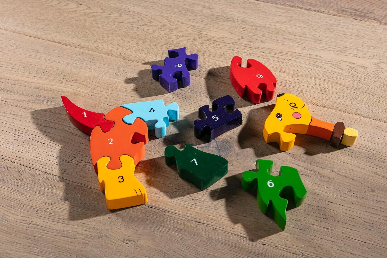 Number Dog Wooden Jigsaw Puzzle 3 Number Dog Wooden Jigsaw Puzzle - Image 3