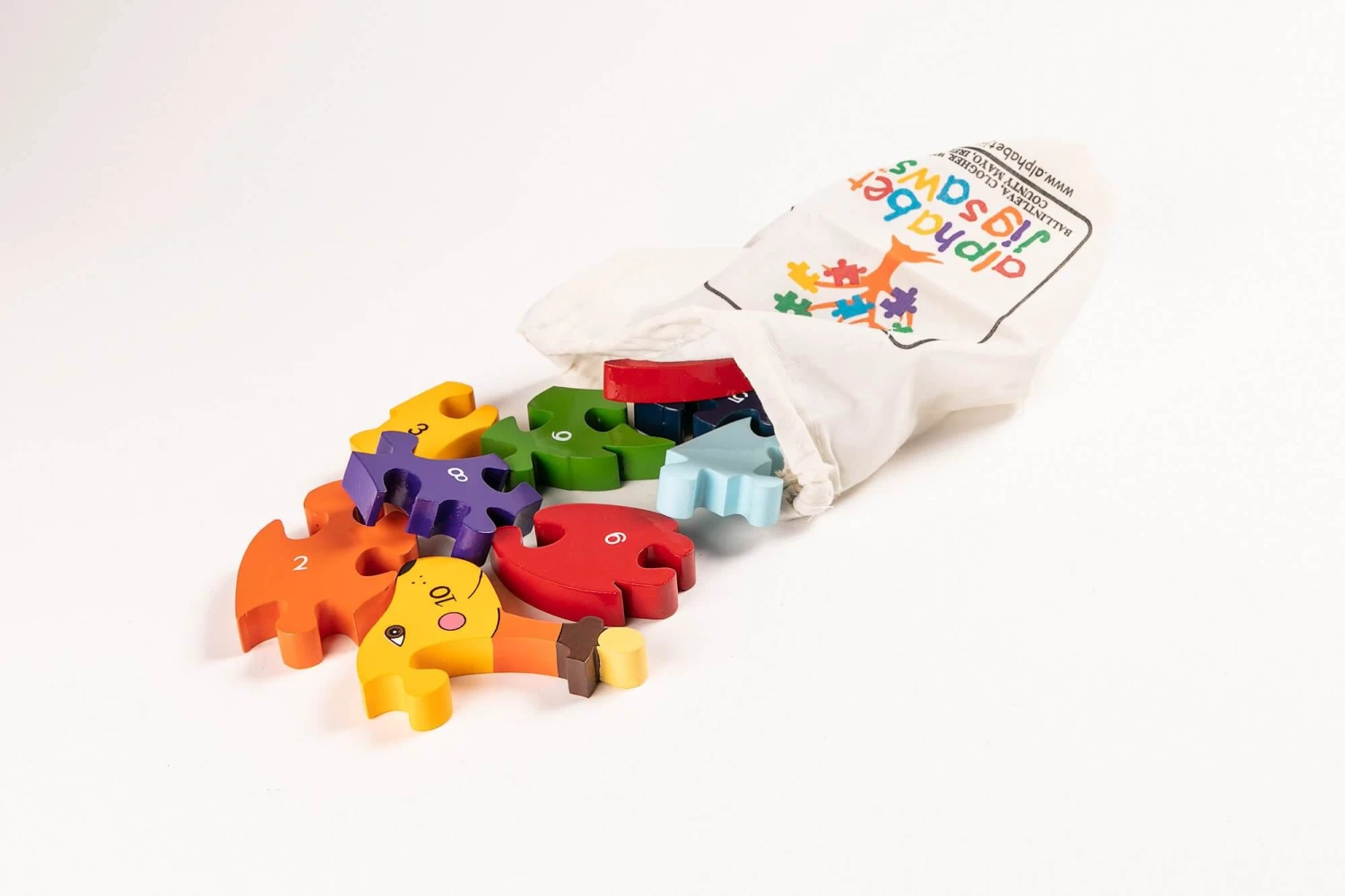 Number Dog Wooden Jigsaw Puzzle 4 Number Dog Wooden Jigsaw Puzzle - Image 4