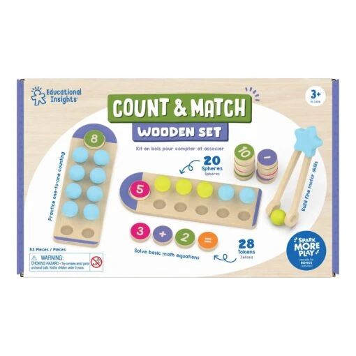Learning Resources Count & Match Wooden Set