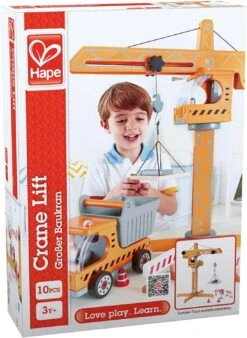 Hape Wooden Crane Lift -Hape Shop woodentoycrane 2