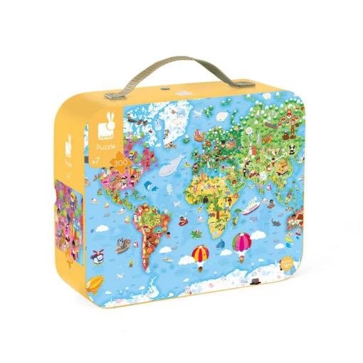 Janod Giant World Map Jigsaw Puzzle 300 Pieces